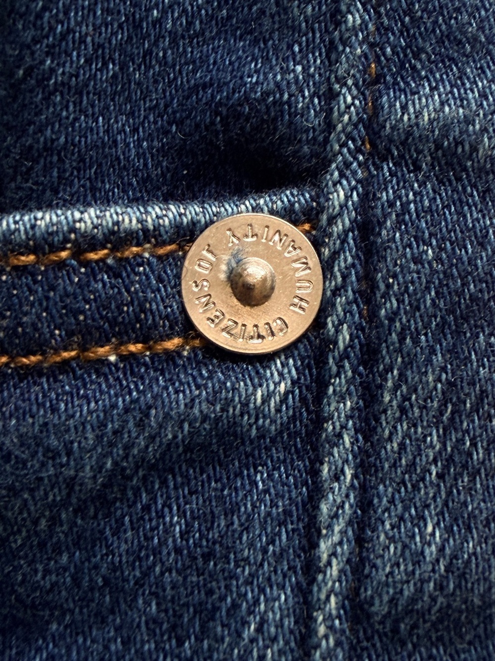 Citizens Of Humanity Dark Blue Straight-Leg Jeans - Picture 12 of 15
